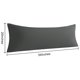 thumbnail image 3 of Funda de almohada NTBAY 20x54 cm Microfibra Gris oscuro, paquete de 2, 3 of 8