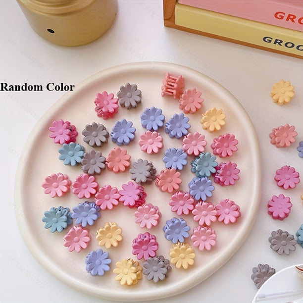 50pcs Cute Mini Hair Claw Clips for Baby and Girl - Non-Slip Tiny Plastic Clips for Hair Accessories and Styling