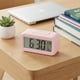thumbnail image 2 of REGALWOVEN Pequeño Reloj Despertador Digital para Dormitorio, Relojes Despertadores con Pantalla de Números Grandes, Temperatura, Repetición, 12/24H para Dormilones Profundos Rosa, 2 of 7