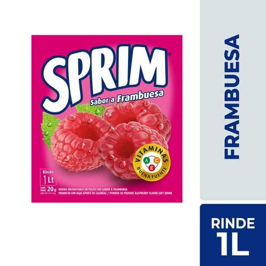 Jugo En Polvo Frambuesa Sobre 20 g Sprim