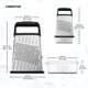thumbnail image 2 of Rallador de caja delgada Farberware de acero inoxidable de 4 caras, 2 of 7