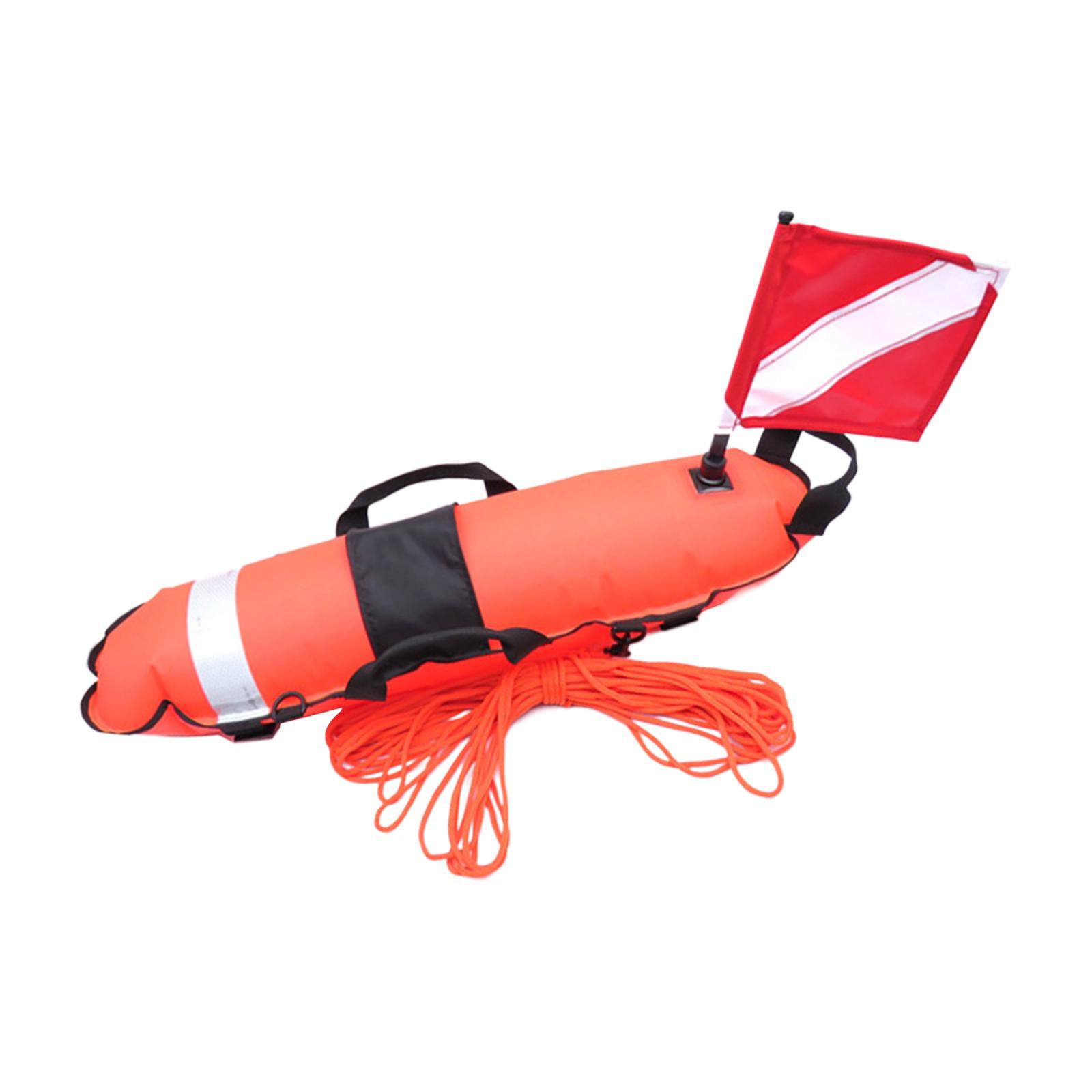 Magideal - De Boya De Buceo De , Buzo Con Cuerdas, Señal De Flotador De Entrenamiento, Equipo De Seguridad Inflable Para Buceo Libre, , Rojo