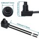 thumbnail image 2 of Interruptor impermeable Gephynm 12V SPST botón pulsador 2 piezas, 2 of 3