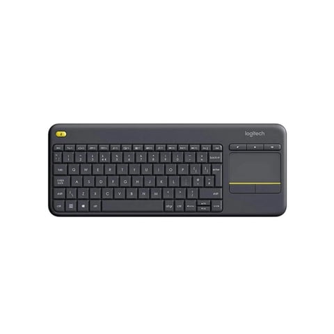 Logitech - Teclado Inalambrico Touchpad Media K400 Plus Negro