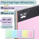 thumbnail image 2 of Bloc de Papel Cuadriculado Mr. Pen 43 × 28 cm 4 × 4 22 Hojas, 2 of 9