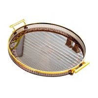 Magideal - Bandeja De Frutas Plato De Frutas Bandeja De Almacenamiento De Frutas Redonda Multifuncional Práctica Bandeja Redonda Para Servir Para Encimera Pastel Gris