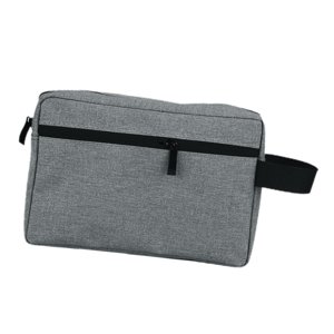 Magideal - Bolsa De Almacenamiento De Cosméticos, Bolsa De Maquillaje, Bolsa De Afeitar Con Cierre Resistente Al Agua, Bolsa De Maquillaje Grande, Organizador De , Gris Oscuro