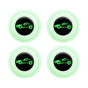 Ioensy - Amortiguador Para Puerta De Coche, Junta Decorativa, Amortiguador De Parachoques, 4Xluminosos Con Letrero