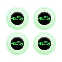Ioensy - Amortiguador Para Puerta De Coche, Junta Decorativa, Amortiguador De Parachoques, 4Xluminosos Con Letrero
