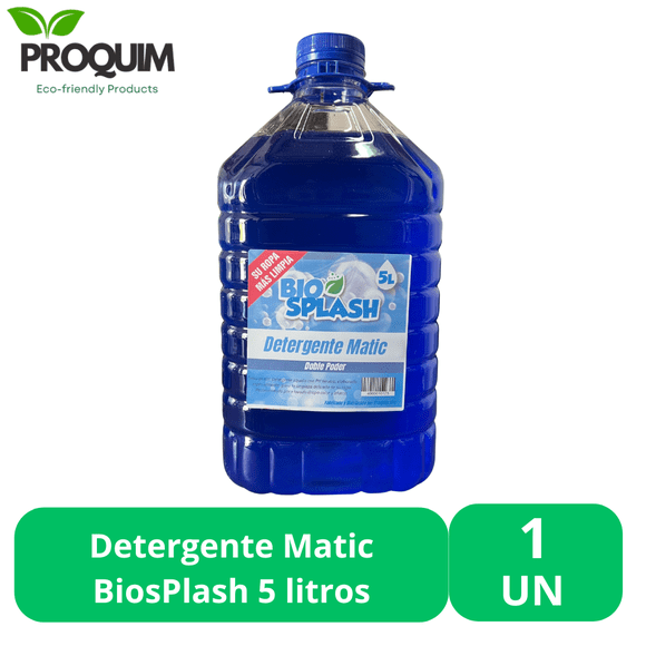 Detergente Matic BiosPlash 5 litros Unidad
