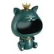 thumbnail image 2 of Cuenco Para Llaves, Escultura De Estatuilla De Gato De Resina, Cuenco De Animal De Boca Grande, Estatua De Gato De La Suerte Verde, 2 of 5