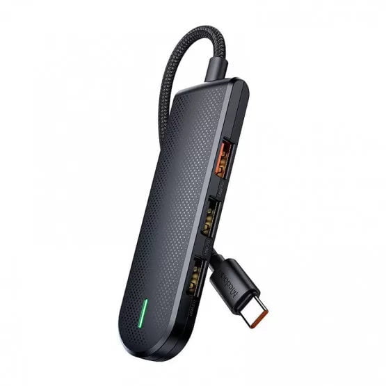 Hub USB-C 5 puertos Negro