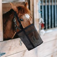 Xusx111 - Paquete De Bolsa De Alimentación Para Caballos De 2, Bolsas De Alimentación Para Caballos Con Malla De Ventilación, Almohadilla De Cuello De Almohadilla Nasal De Comodidad, Correa Ajustable,