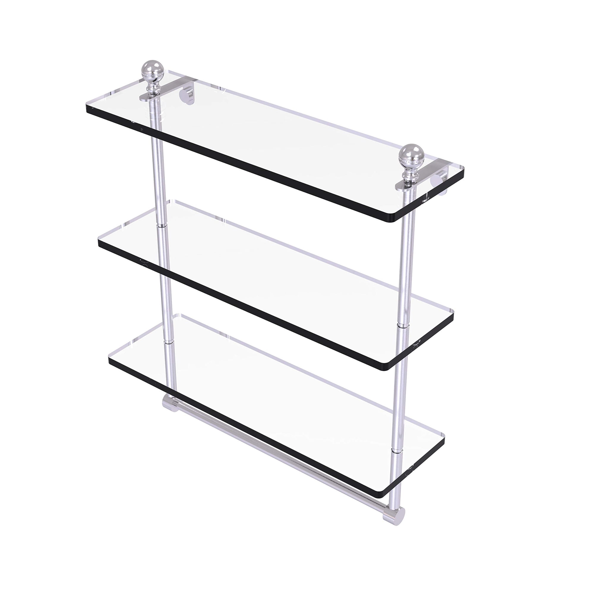 Toallero Con Estante De Vidrio Colección Allied Brass Mambo