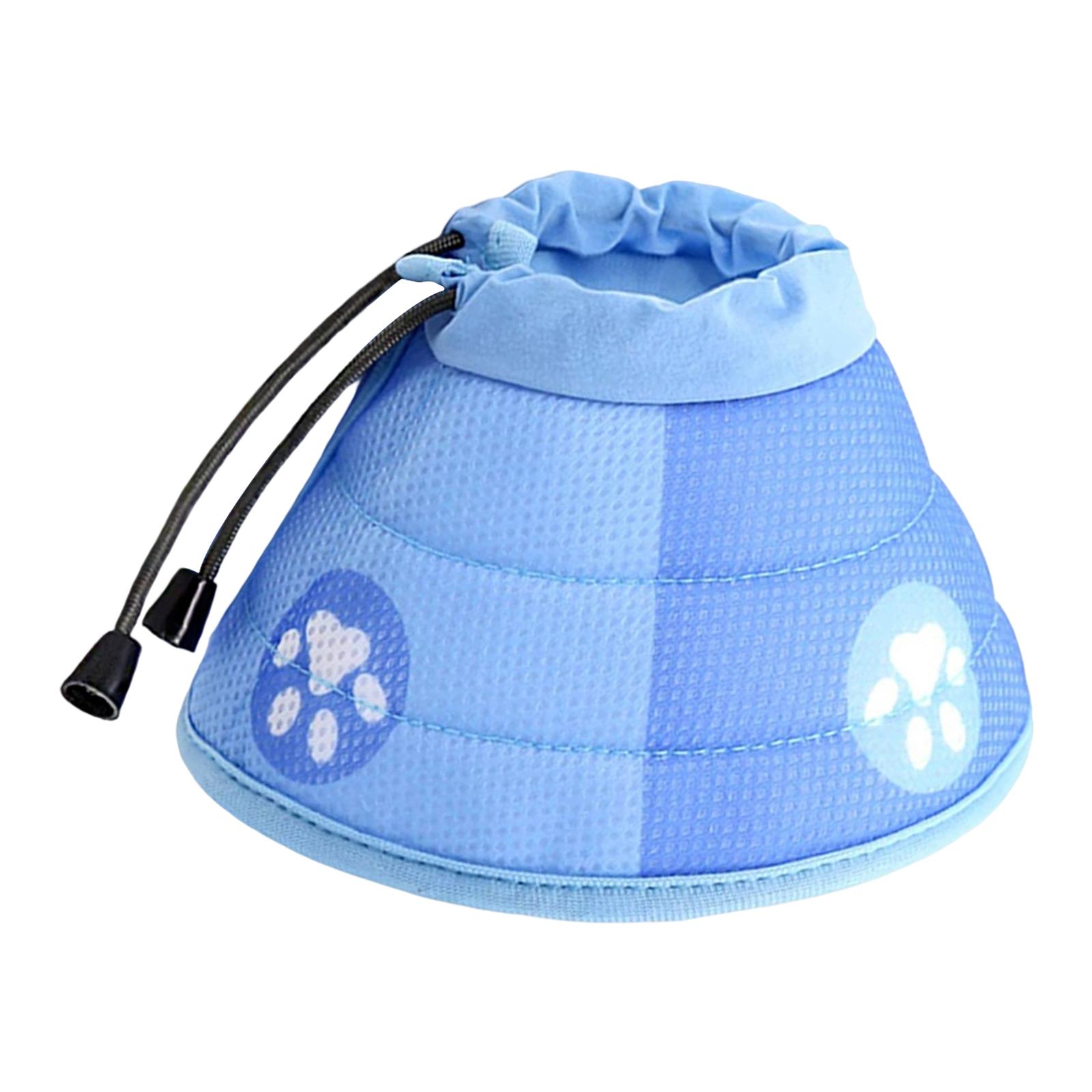Magideal - Gargantilla De Cono Para Mascotas, Gargantilla De Protección Antiarañazos, Ajustable, Transpirable, Bonito Círculo Isabelino, Gargantilla De Recuperac , M M