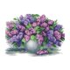 thumbnail image 4 of Kit de punto de cruz estampado florero lavanda bricolaje costura 14CT 45x34cm, 4 of 5
