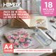 thumbnail image 3 of Papel Laminado Frio Holografico Adhesivo A4 Homely 18 Hojas Blanco, 3 of 3
