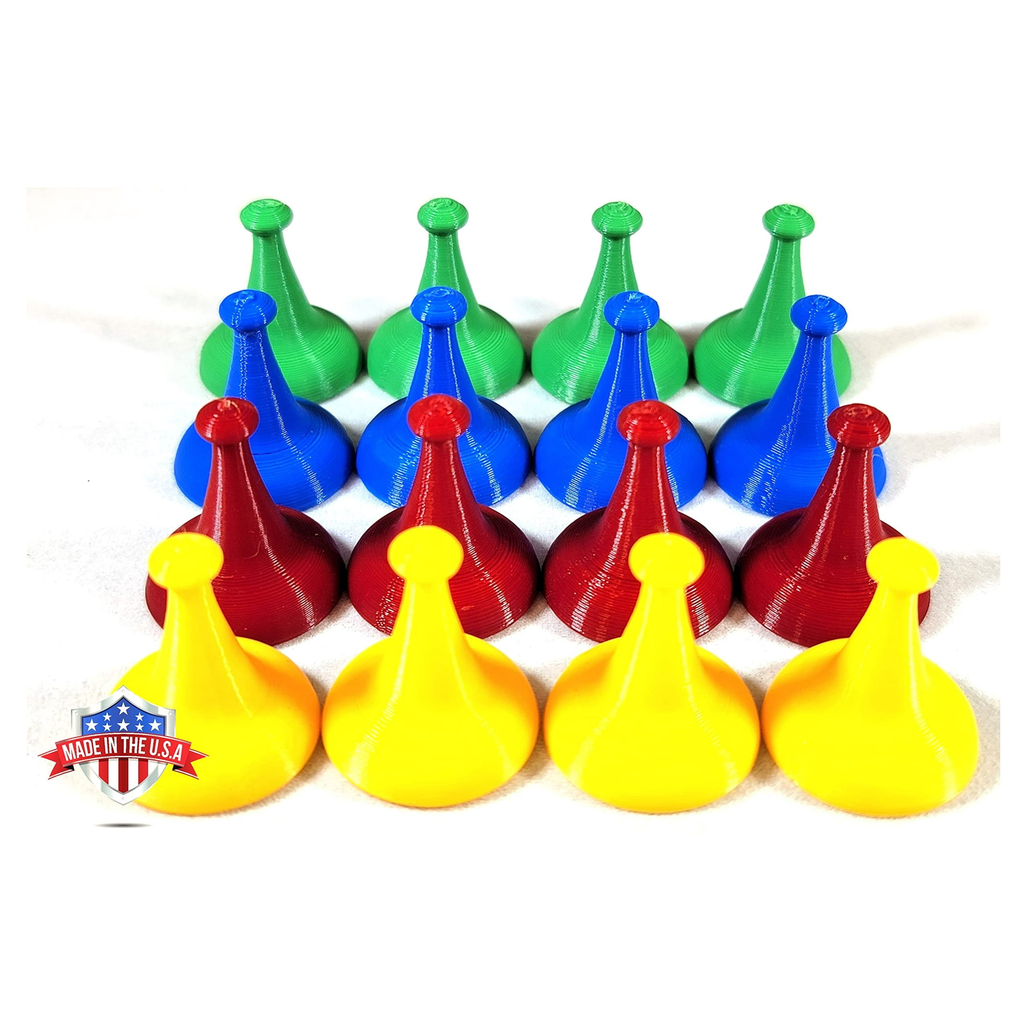 Genérico - Juego De Piezas De Repuesto Para El Juego De Mesa Sorry, 16 Peones