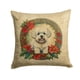 thumbnail image 1 of Cojín Bichon Frise Christmas 35 X 35 Cm, 1 of 5