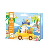 Bothyi - Libro De Pegatinas Interactivo Para Bebés, Libro De Pegatinas Para Educación Temprana, Juguete Sensorial Portátil, Libro De Pegatinas Interactivo Con Conejito