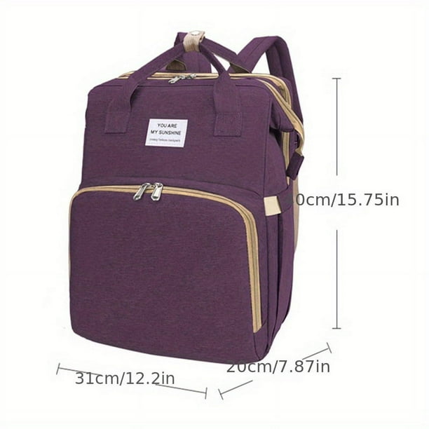 Portable Folding Baby Crib Mommy Bag Multi-functional Outdoor Lightweight Large-capacity Leisure Double-shoulder Mother And Baby Bag Diaper Bag