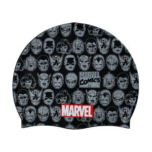 Marvel - Gorra De Natación De Silicona Avengers Negro Olymphus