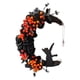 thumbnail image 5 of Cat Wreath Halloween Pascua Decoración Para El Hogar Puerta Exterior Pared Puerta Primavera, 5 of 5