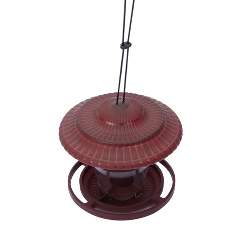 Magideal - Comedero Para Pájaros De Jardín, Comedero Para Loros Exteriores, Impermeable, De Gran Capacidad, Estación De Alimentación Para Pájaros, Comedero Para Marrón