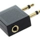 thumbnail image 3 of Juego de 2 adaptadores para auriculares, metal, 3,5 mm, negro/dorado, 3 of 5