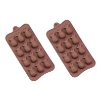 Genérico - X2 Moldes De Chocolate Piña Molde Chocolate Silicona Piña