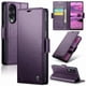 thumbnail image 4 of CaseMe tipo cartera Samsung Galaxy S25 Edge con cierre magnético, RFID, tarjetero, soporte, carga inalámbrica, 4 of 5