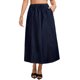thumbnail image 1 of INSPIRE CHIC Falda de Jean para Mujer Cintura Elástica Casual Línea A Maxi Faldas de Mezclilla con Bolsillos 2XL Azul Oscuro, 1 of 6