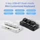 thumbnail image 5 of Teclado mecánico personalizado con interruptor azul y conexión USB+BT de modo dual MK321BT Teclado personalizado de 3 teclas con interruptor azul y conexión USB+BT de modo dual para juegos de oficina, 5 of 6