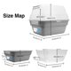 thumbnail image 2 of Caja de arena para gatos Petfamily 55x45x44 cm plegable gris, 2 of 9
