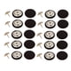 thumbnail image 4 of 20 piezas botón redondo suministros de costura abrigo botones decorativos a presión adorno botón de costura para álbum de recortes elaboración Jeans g Negro, 4 of 5