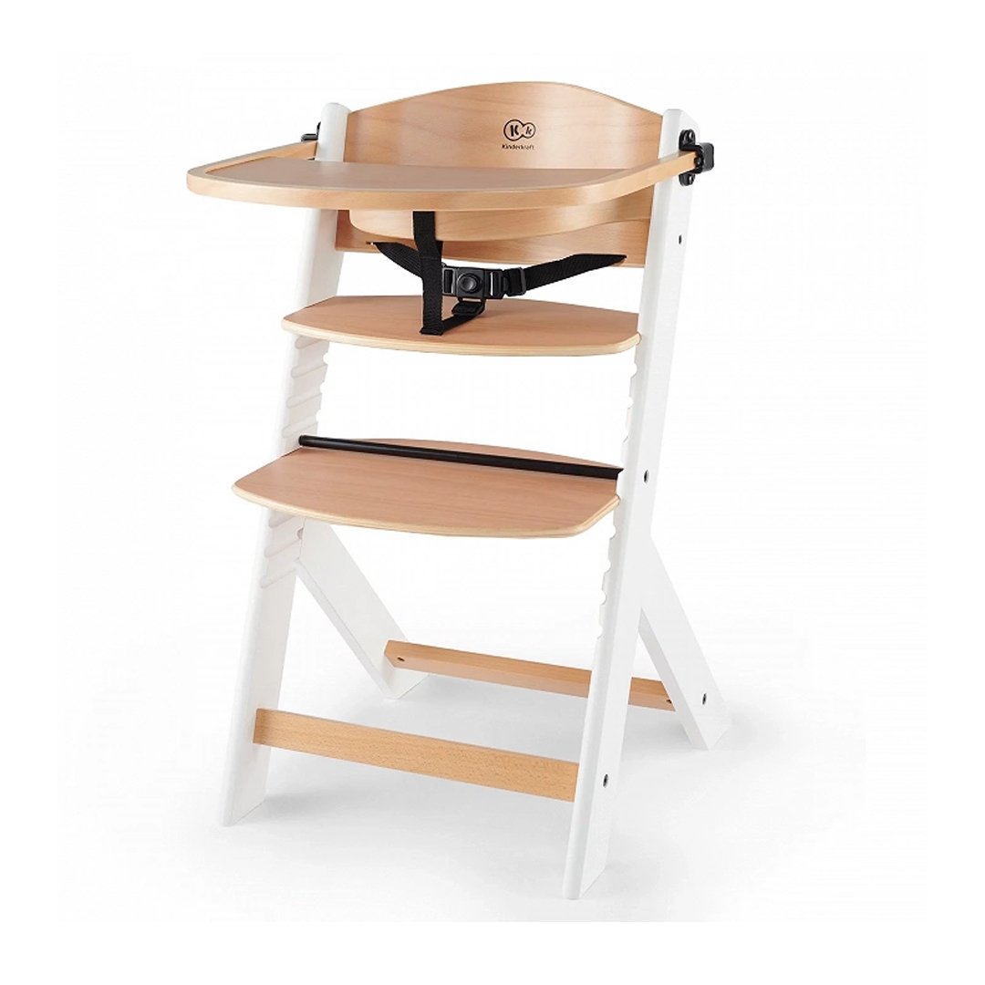 Kinderkraft - Silla De Comer Enock Blanco Wooden