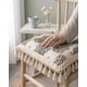 thumbnail image 2 of Set 6 Cojines Silla Comedor Cuadrados Con Flecos, 2 of 6