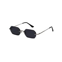 Polasup - 1 Juego De Gafas De Sol Retro De Metal Con Montura Hexagonal Mini Para Hombre