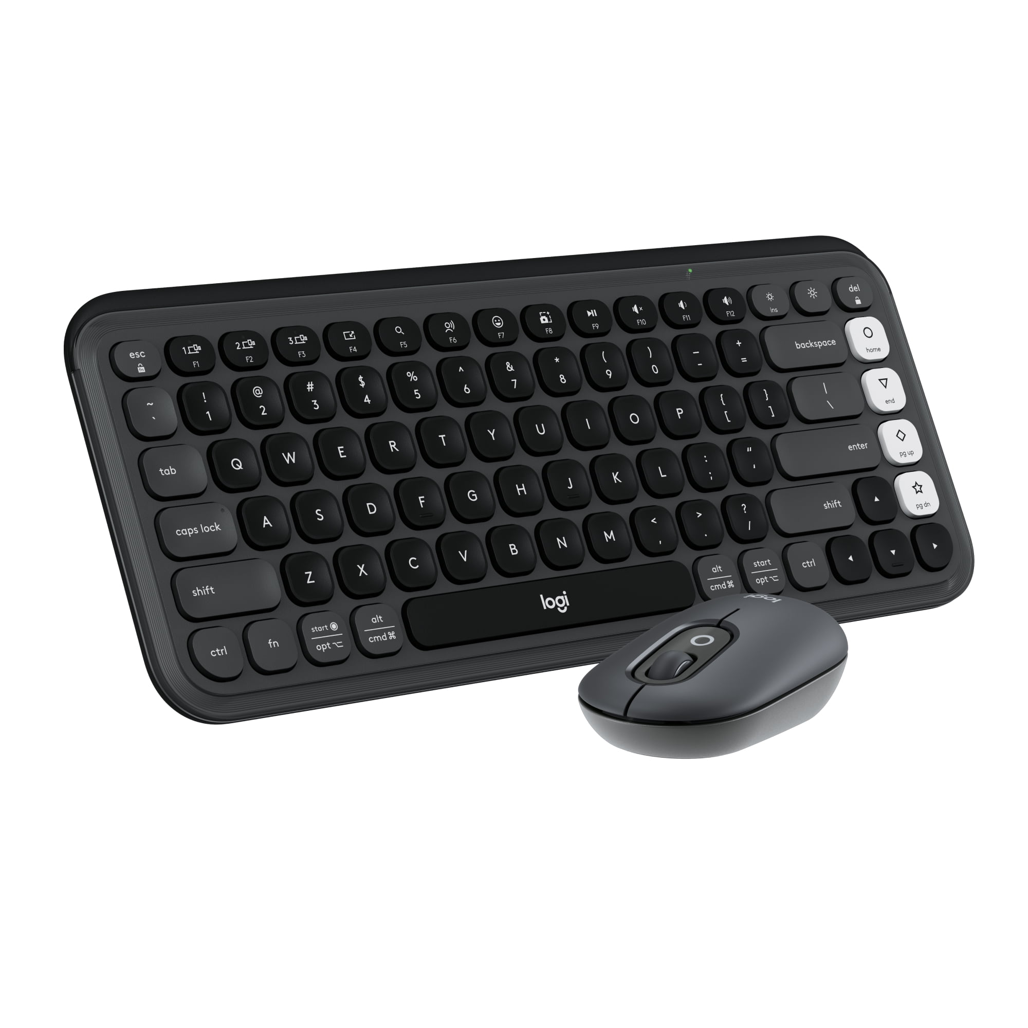 Kit Teclado Y Mouse Logitech Pop Icon Español Grafito