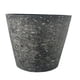 thumbnail image 1 of Macetero Redondo Símil Piedra Gris Jardín Terraza, 1 of 5