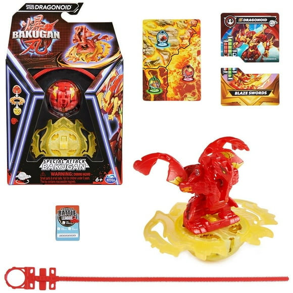 Figura de acción Bakugan Special Attack Dragonoid con cartas