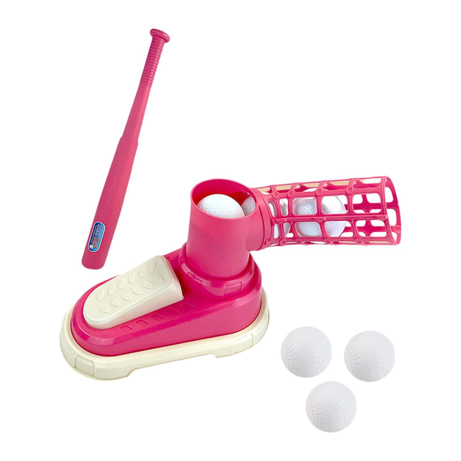 Magideal - Máquina De Lanzamiento De Béisbol Máquina De Entrenamiento De Béisbol Para Niños Regalo Práctico Deporte Al Aire Libre Sport Sport Pitch Batting Train Con 6 Bolas