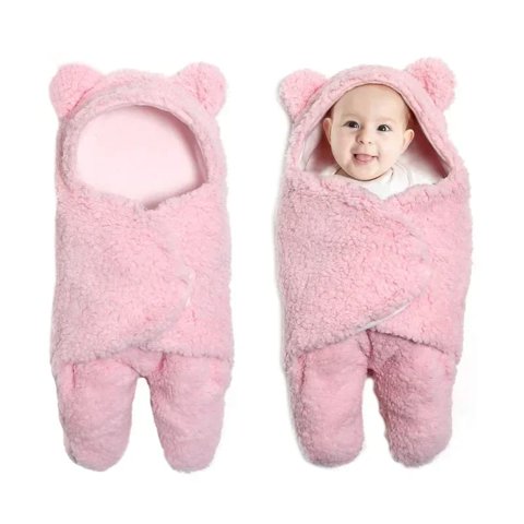 Oem - Saco De Bebe Para Dormir Polar Rosa