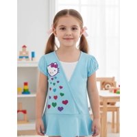 Mini Vestido Niña Hello Kitty Turquesa 3