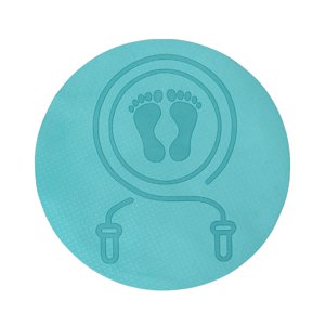 Ioensy - Colchoneta Para Ejercicios De Fitness, Colchoneta Redonda Para Interiores Y Exteriores, Colchoneta Acolchada Antideslizante Para Entrenamiento, Añil