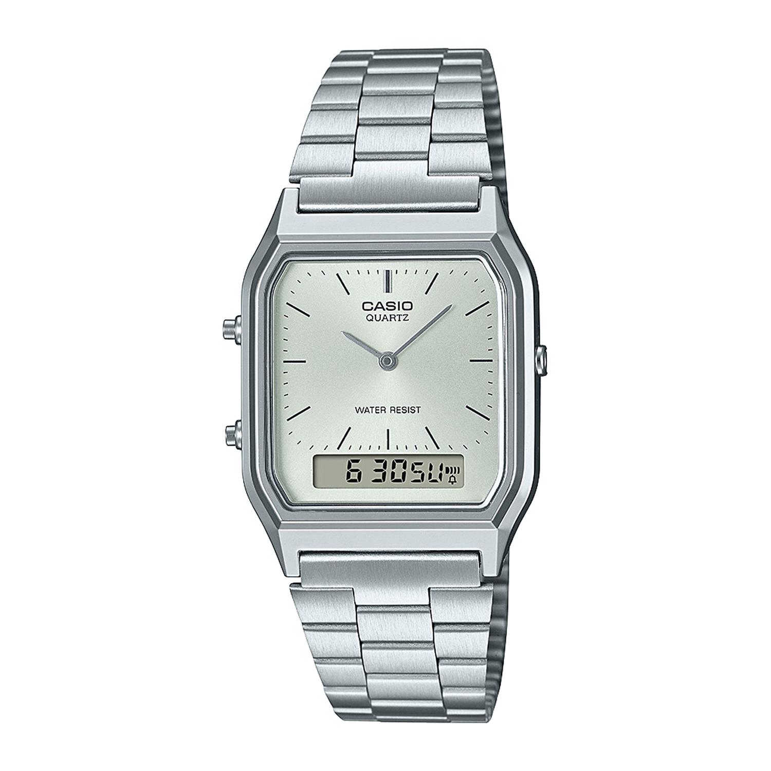 Reloj Hombre Casio Aq-230A-7Amqydf Plateado 38,8×29,8×8,1Mm