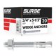 thumbnail image 1 of Anclajes de cuña SURGE BUILDING PRODUCTS 14 cm (paquete de 20), 1 of 8
