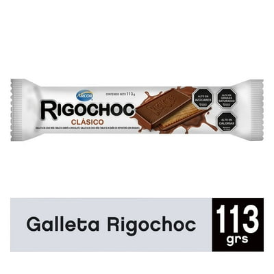 Galleta Bañada Rigochoc Chocolate 113 G Dos En Uno