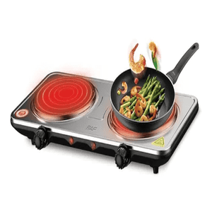 Sokany - Cocina Eléctrica 2 Platos Portátil Encimeras 2000W