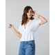 thumbnail image 3 of Blusa Mujer Escote V Crep Blanco Polemic, 3 of 3